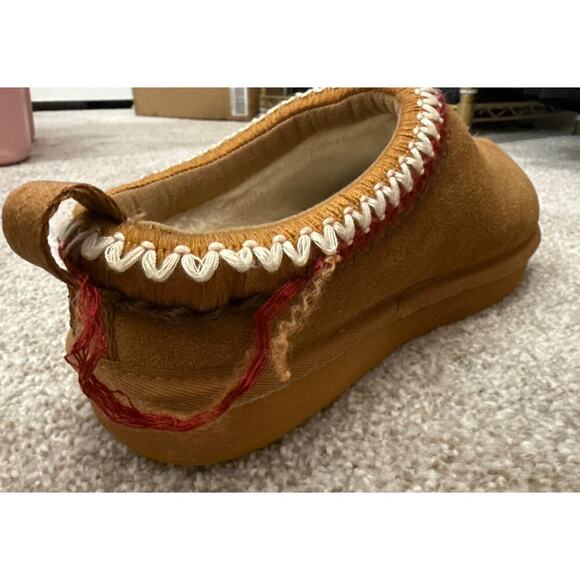 Fitory Women's Suede Leather Flat Short Casual Mini Slipper Boot, Sz 10 - Picture 7 of 12